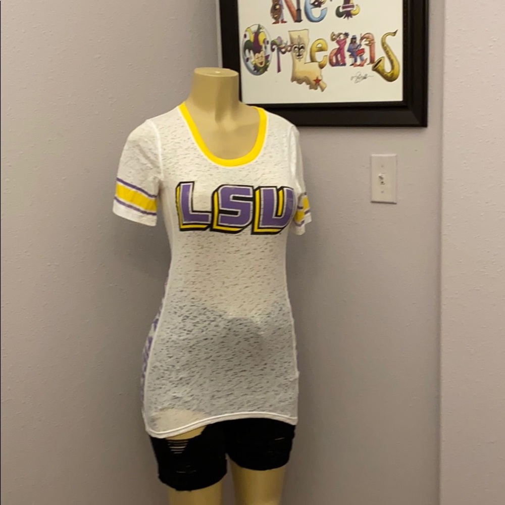 Pink LSU T-shirt
